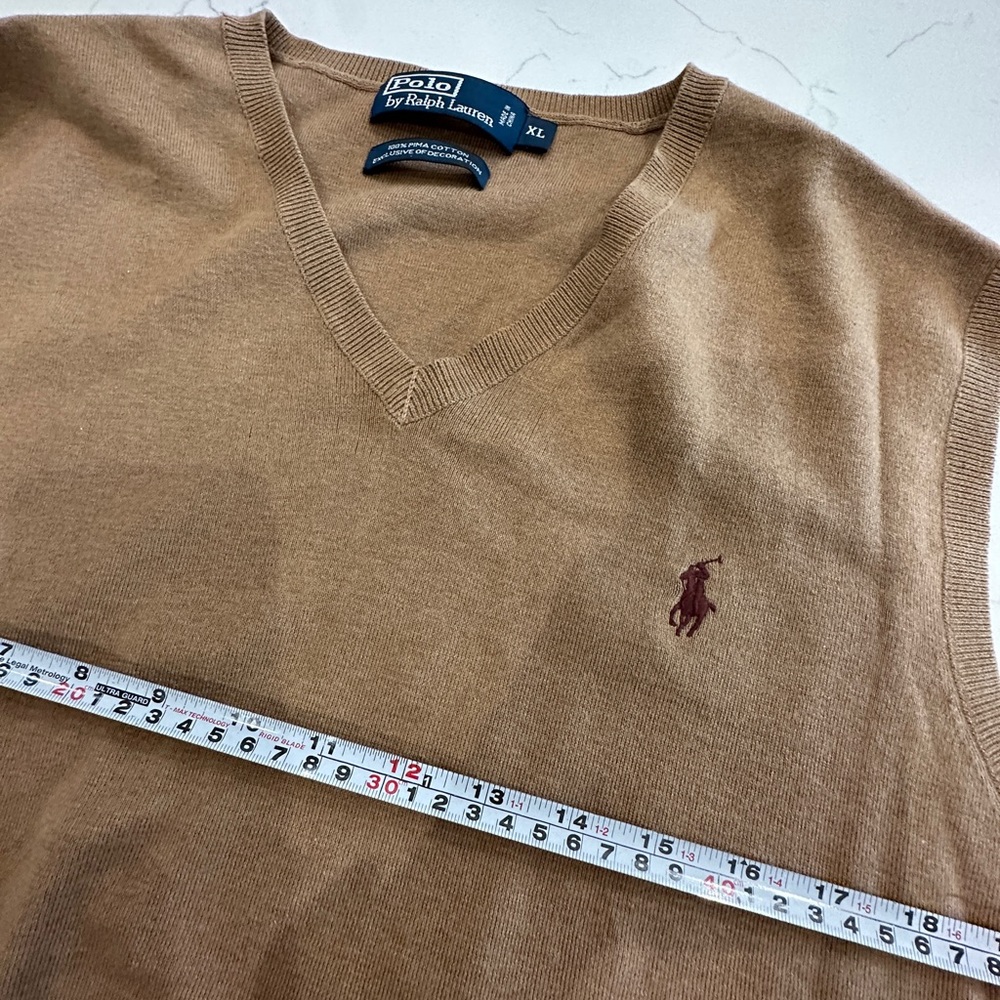 Polo by Ralph Lauren V Neck Cotton Sweater Vest